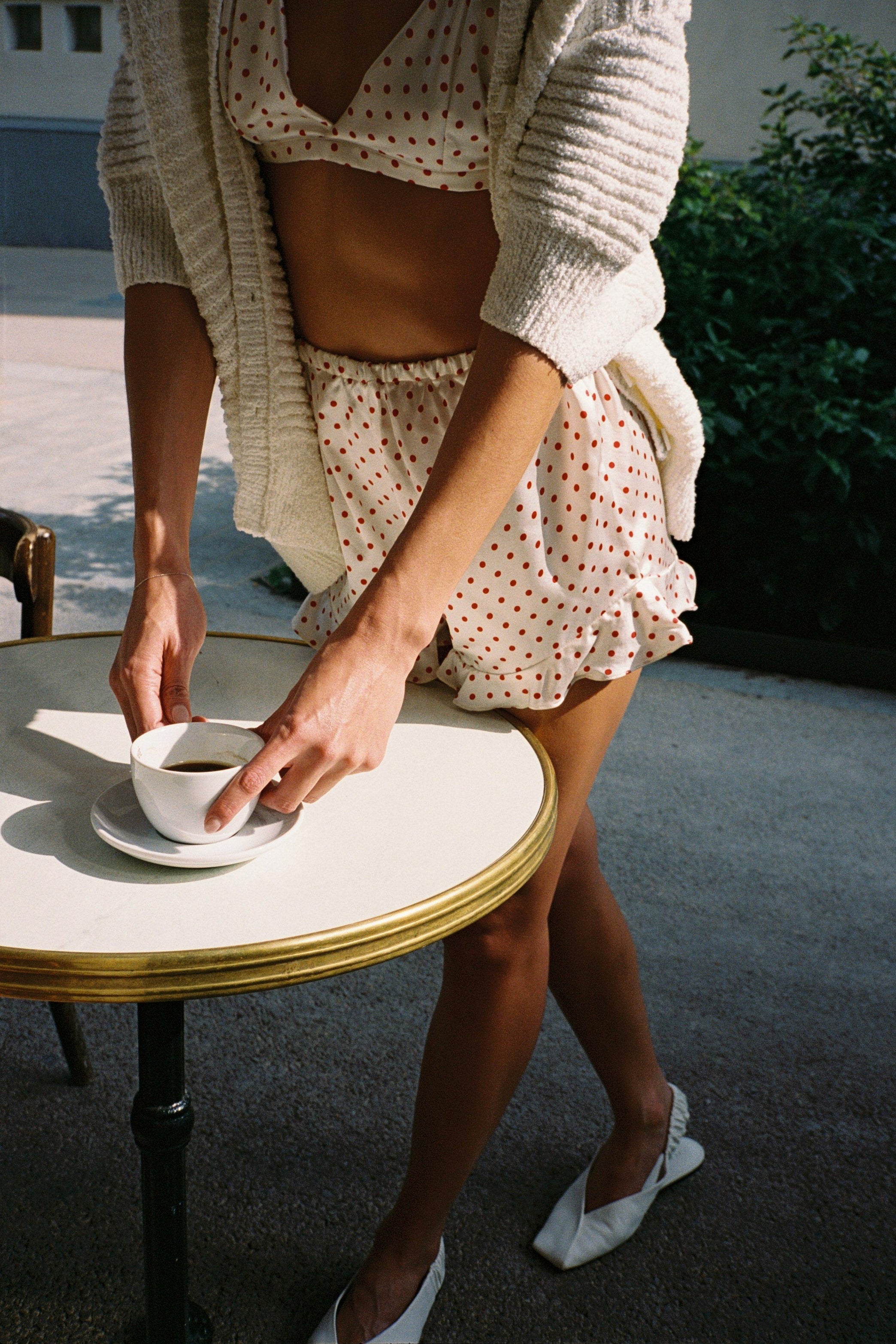 Charlie Shorts and Harriette Bralette Red Polkadot