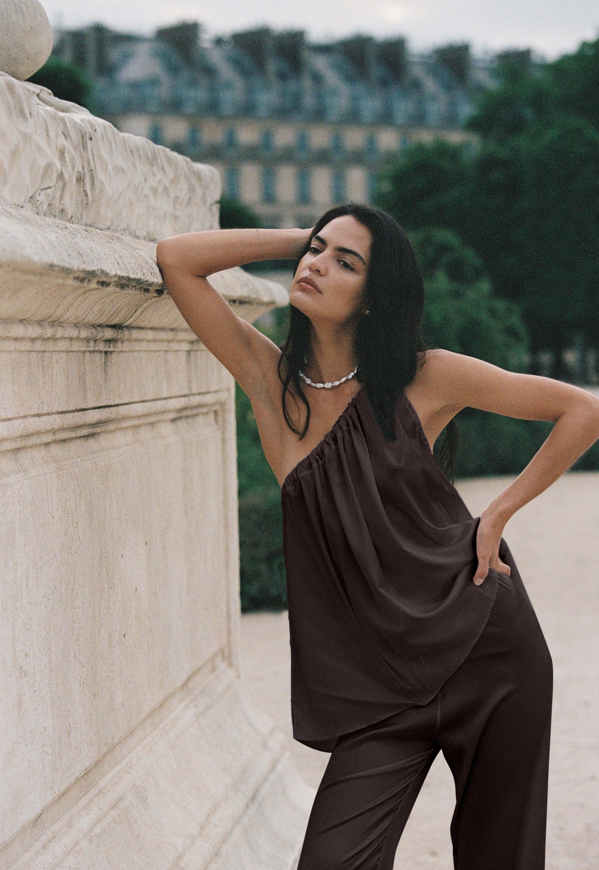 Harper Pants and Camilla Top Chocolate