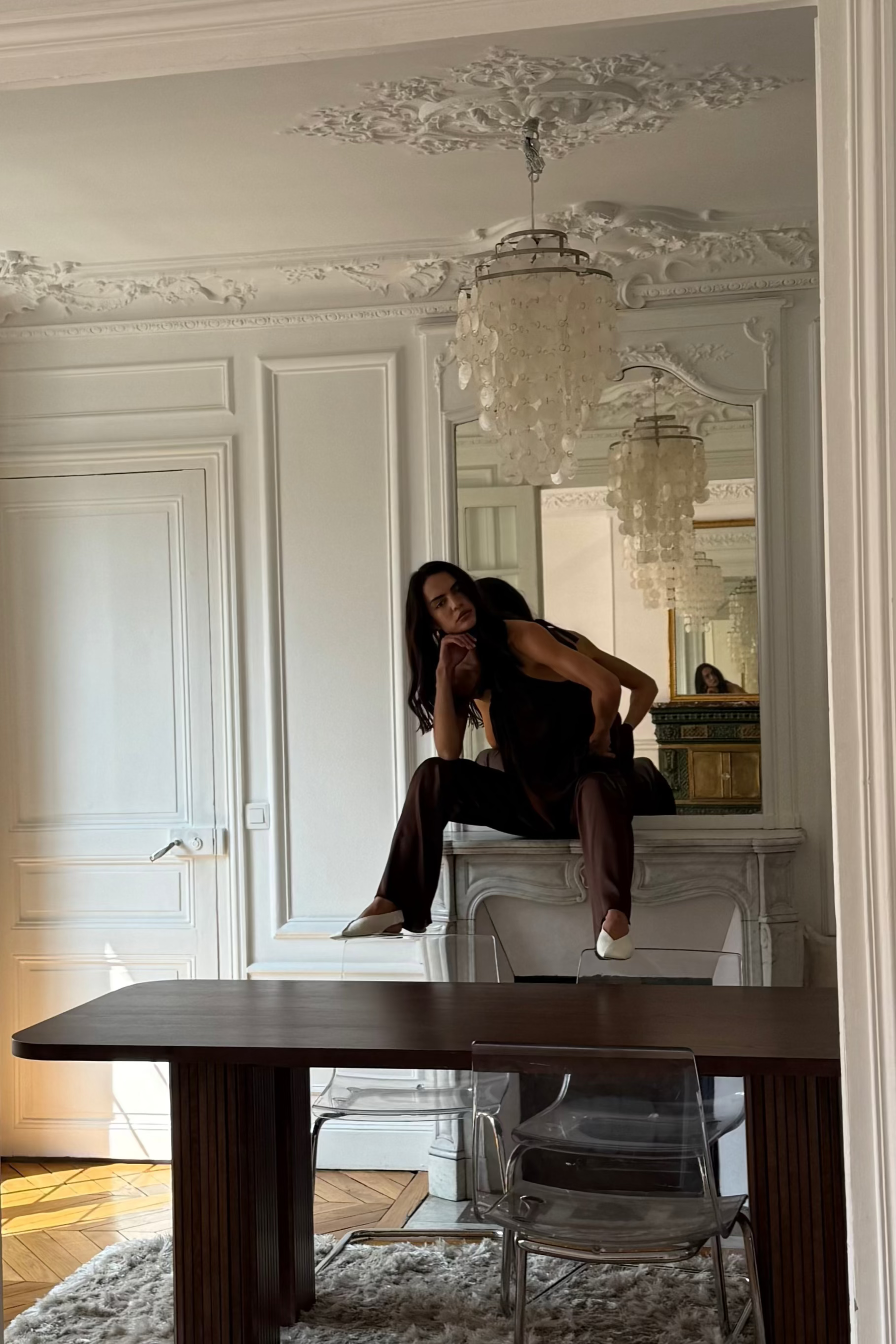 Harper Pants and Camilla Top Chocolate