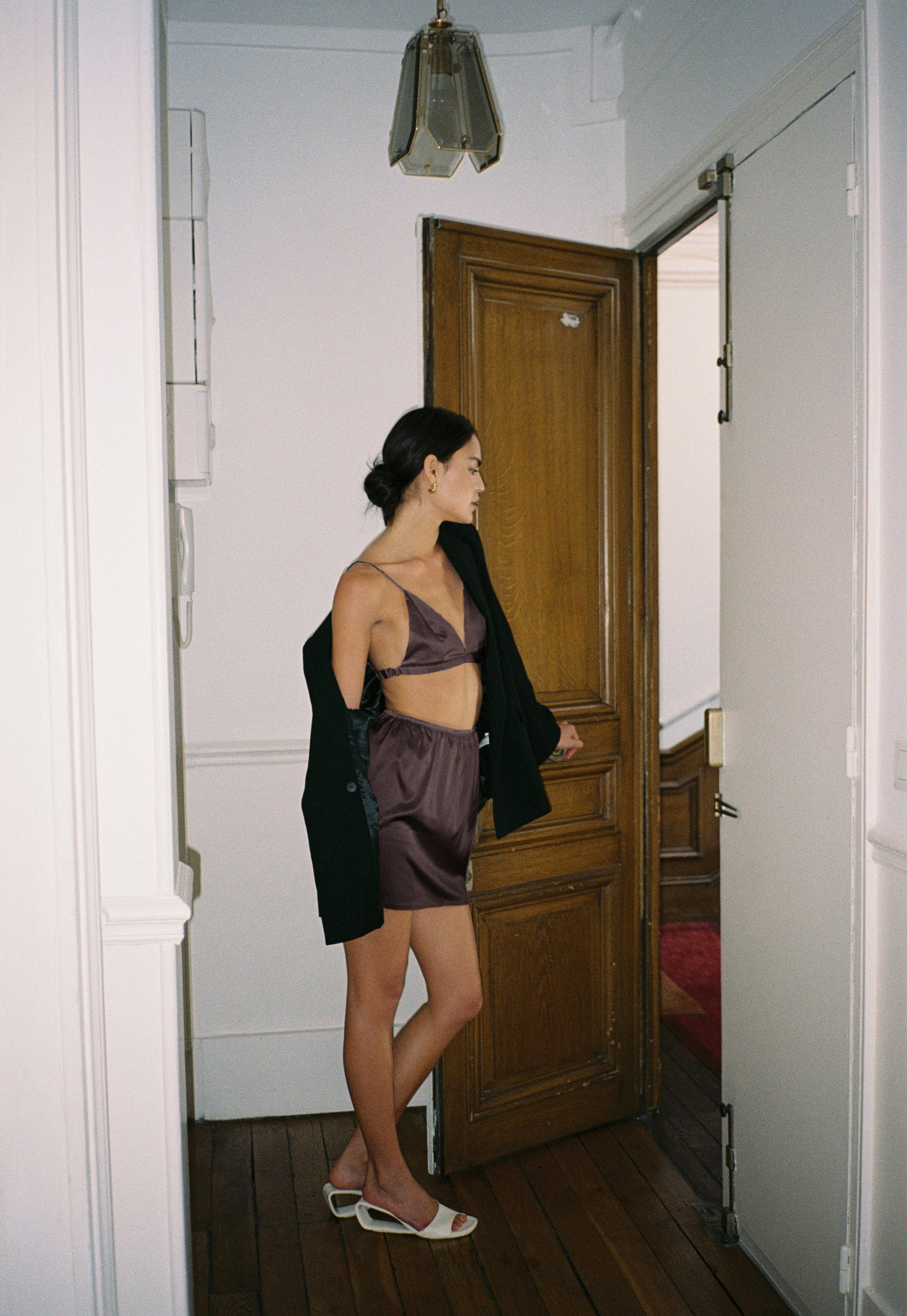 Harriette Bras And Louisa Skirt Chocolate