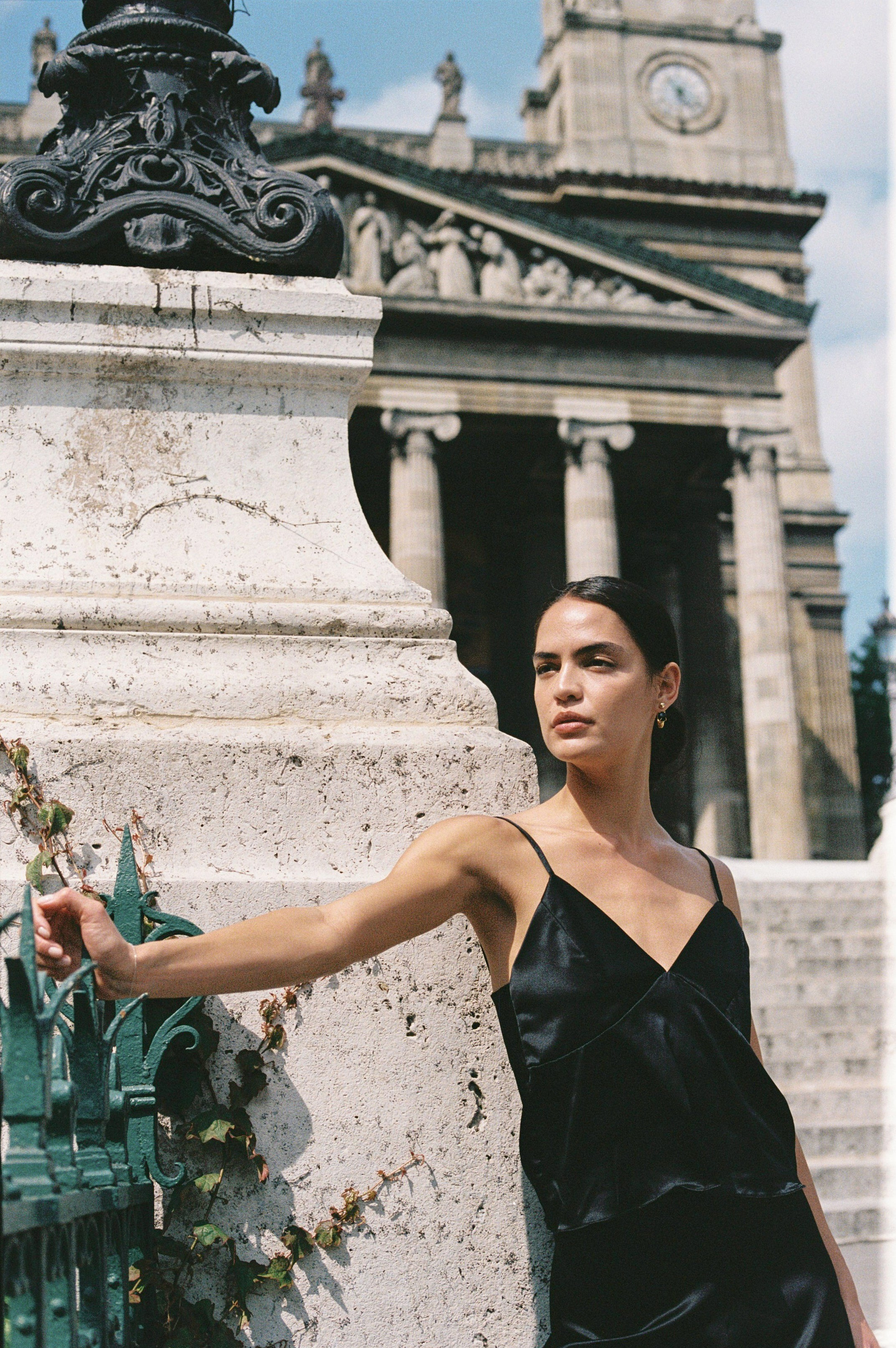 Loulou Cami and Juliette Skirt Noir