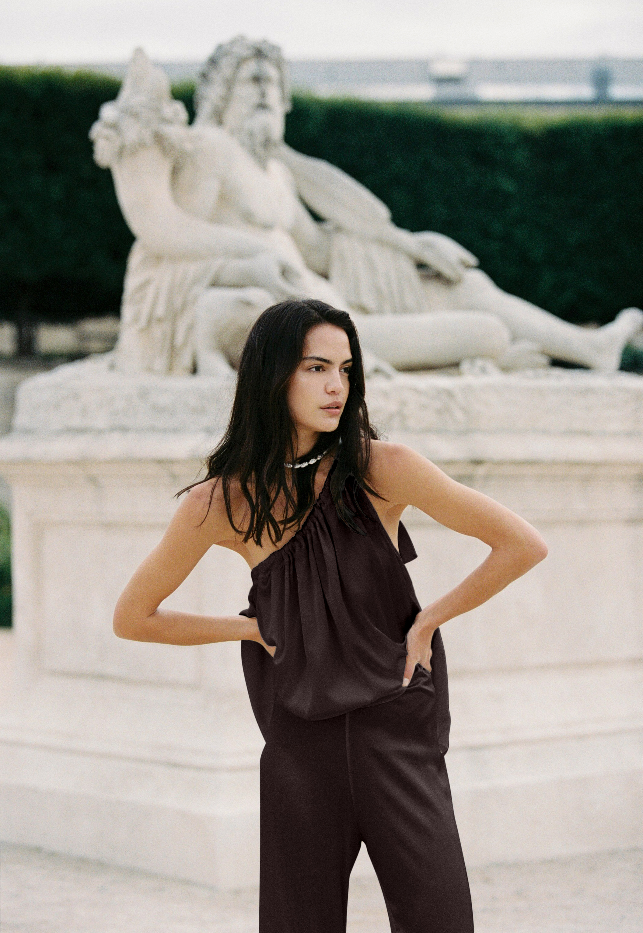 Harper Silk Pants Chocolate