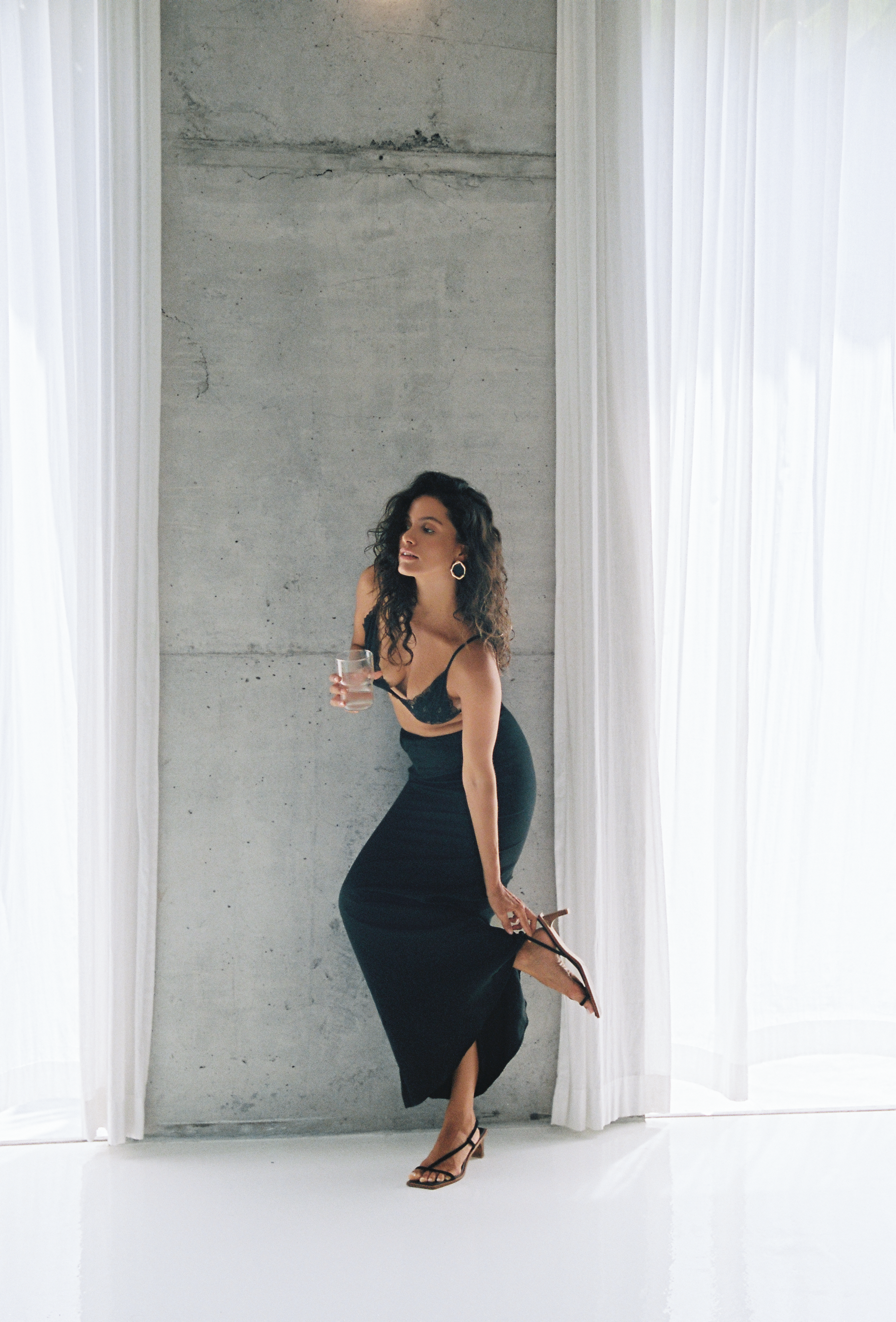 Juliette Silk Skirt Noir