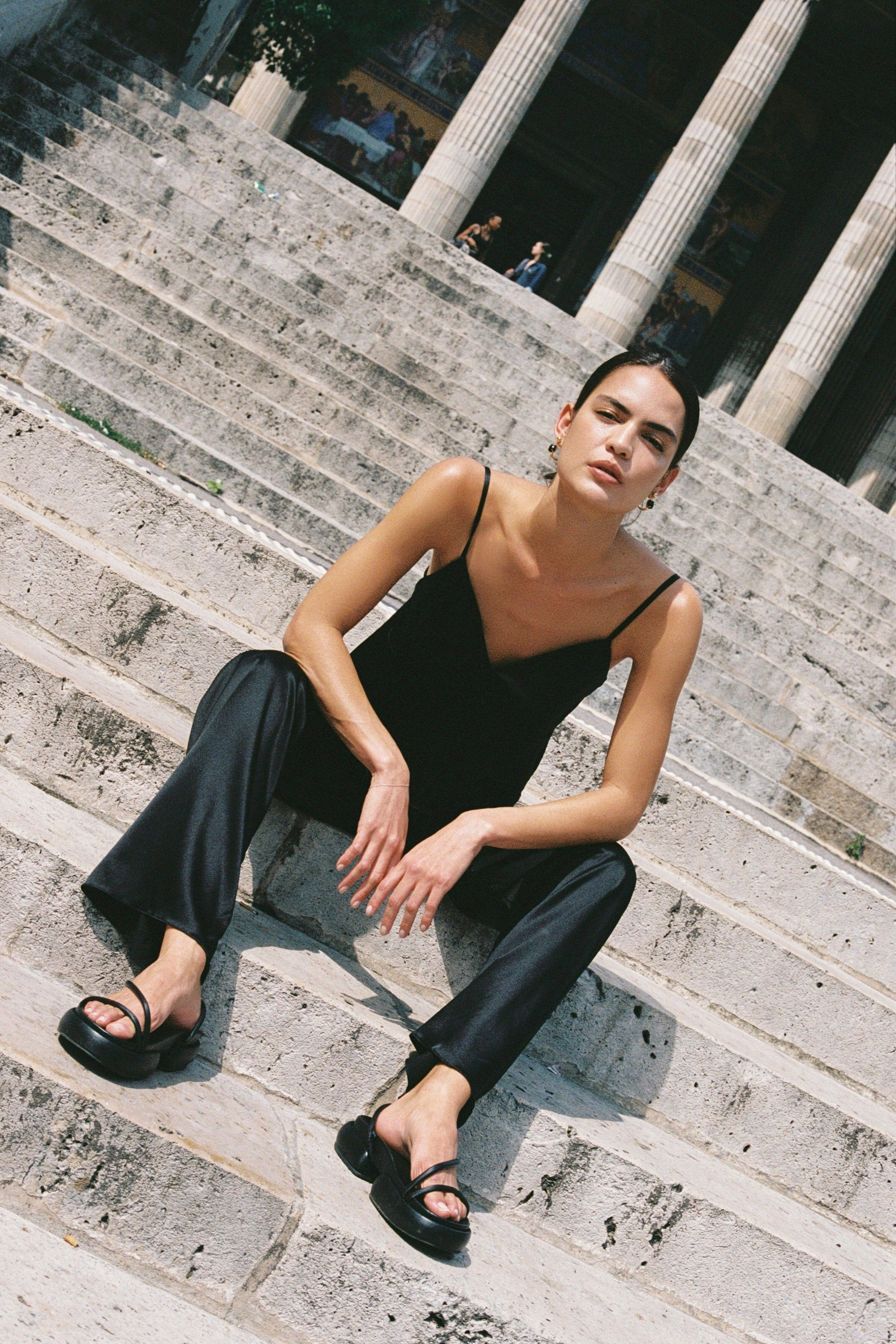 Harper Pants And Loulou Cami Noir 